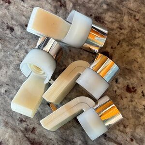 Bath & Body Works Frosted White and Chrome/Reflective Wallflower Units (4)